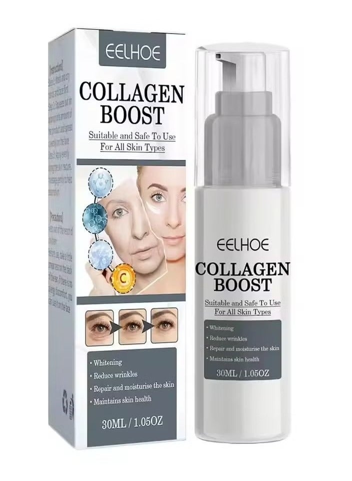 30ml Collagen Boost Firming Essence Cream Fade fine lines Face brightening lightining Serum Cream skin care for women