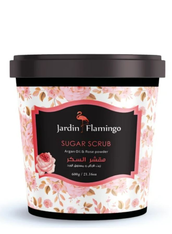 Sugar Scrub With Argan Oil And Rose Powder 600 g