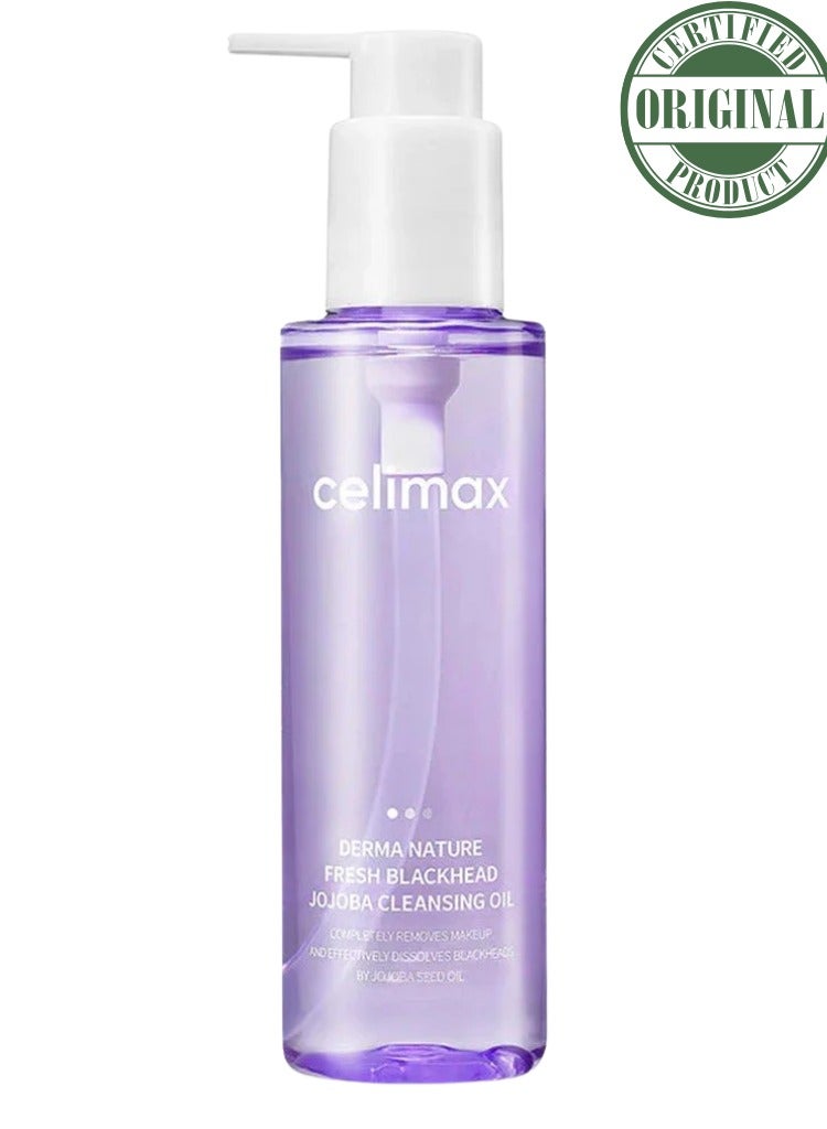 celimax Derma Nature Fresh Blackhead Jojoba Cleansing Oil | Deep Pore Dissolving & Gentle Makeup Removal