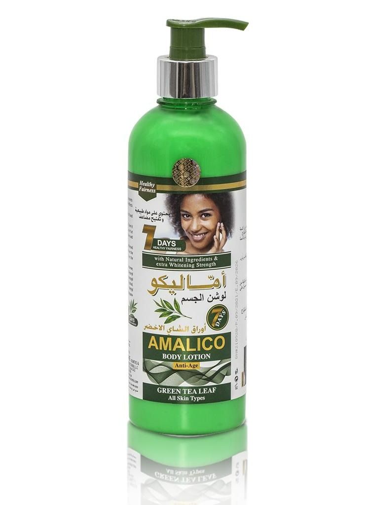 Body Lotion For moisturizing And Whitening With Green Tea For All Skin Types 500 ml