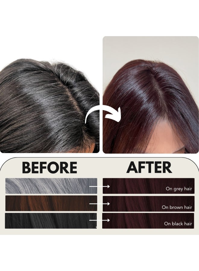 Black Cherry Timeless Hair Tint, Permanent Crème Hair Colour for Natural-Looking Results, Complete Grey Coverage, Long-Lasting Formula Free from PPD, Ammonia, & Resorcinol, 3.6 Black Cherry - image 4