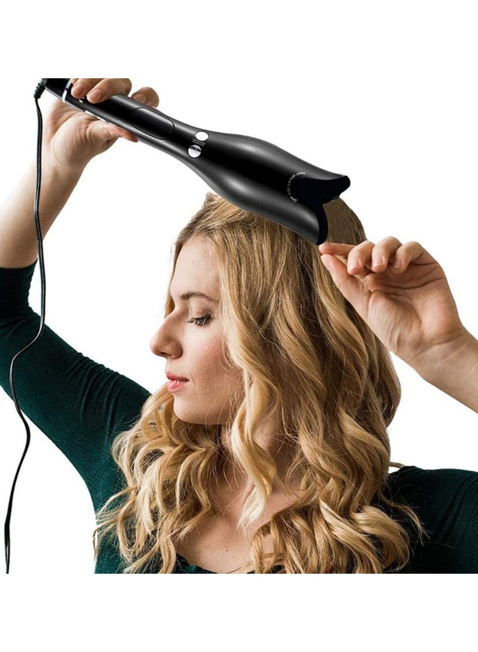 Automatic Hair Curler Roller Air Spin N Curl 1 Inch Ceramic Rotating Magic Hair Curling Iron for All Hair Types LCD Digital Display