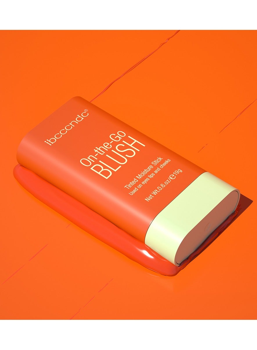 Blush Stick, Blush Cream for Cheeks Eyes Lips,Blush in Natural with Waterproof Sweat-Resistant, Tinted Solid Stick with Long Lasting, Nude Makeup Multi-Use Color Stick Creamy Blush