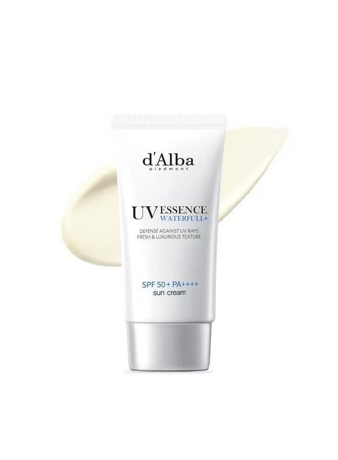 Italian White Truffle Waterfull Essence Sunscreen Vegan Skincare Lightweight Sunscreen With Spf 50+ Pa++++ Glowy Safe For All Skin Types50Ml