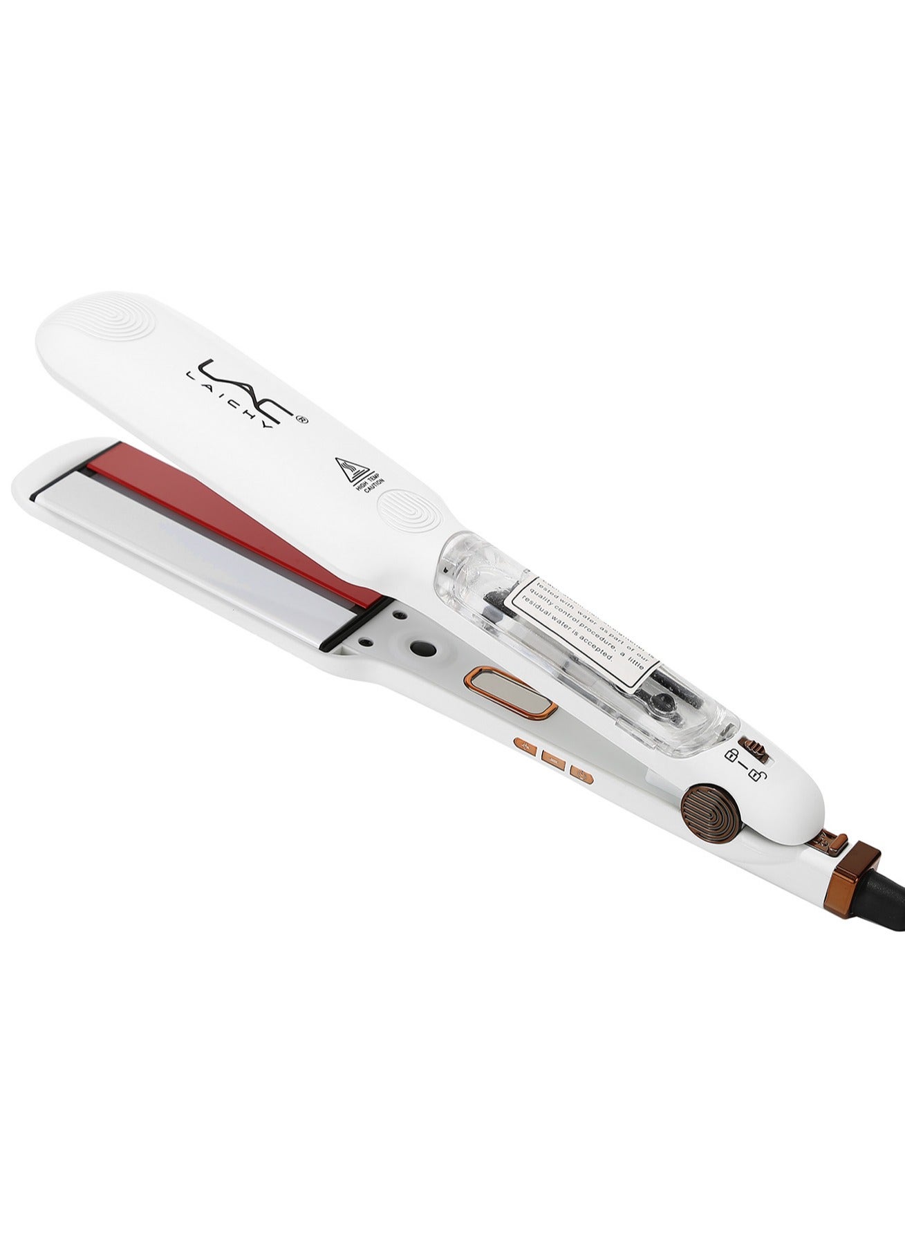Steam Straightener for Hair, Professional Steam Flat Iron Salon Ceramic Tourmaline Vapor Steam Ionic Straightening Iron 2 in 1 Hair Straightener and Curler Dual Voltage Adjustable Temp