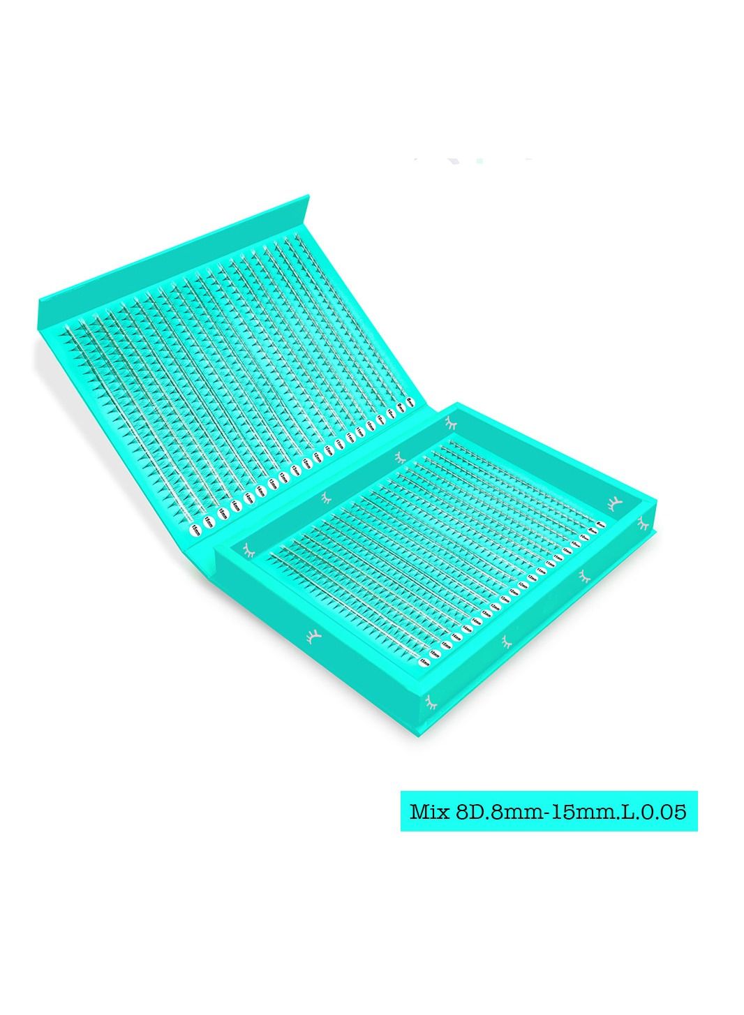 Pre made Fan Lashes Eyelash extension Tray Easy lash making fan