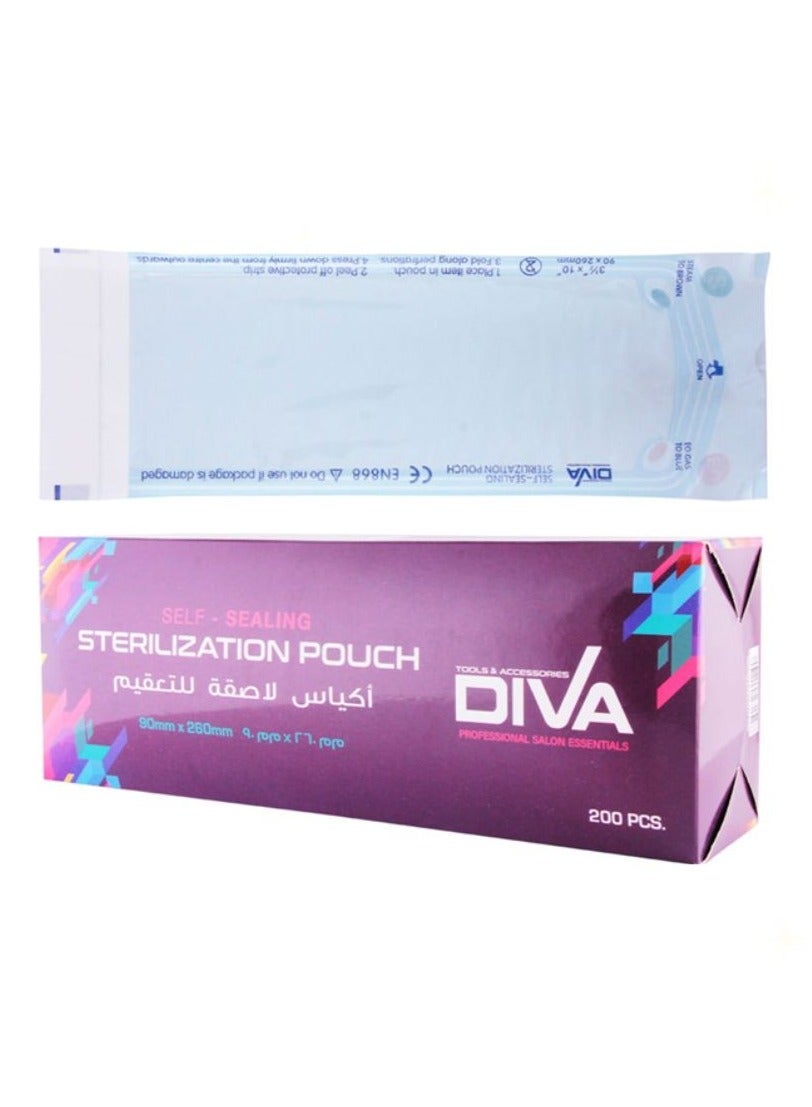 Sterilizing Pouch Self-Sealing  1X200, Steam Sterilization, Ethylene Oxide Sterilization, Formaldehyde Sterilization, Infection Prevention