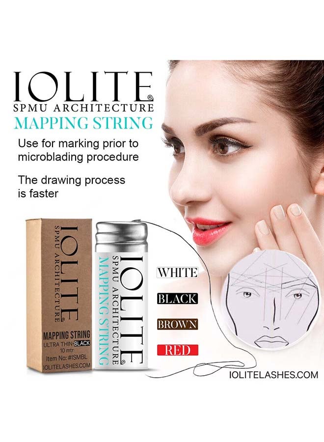Microblading Eyebrow Mapping String Ultra Thin White Bottled 10m ISMW