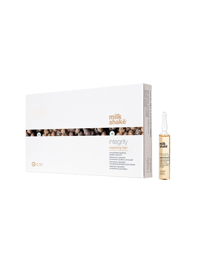Intense Repairing Hair Lotion with Hydrolyzed Keratin & Muru Muru Butter - Restores & Strengthens Damaged Hair in a Single Application (8 vials x 12 ml)