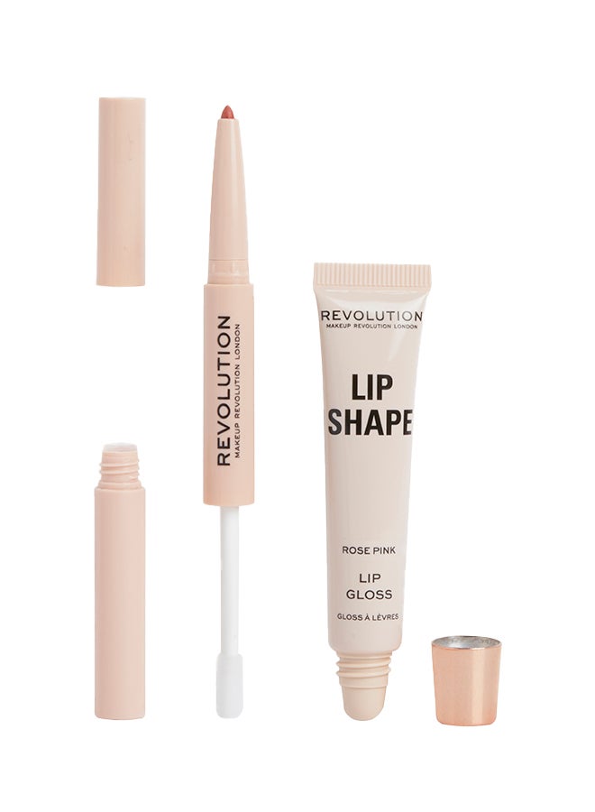 Makeup Revolution Lip Lift Kit Rose Pink