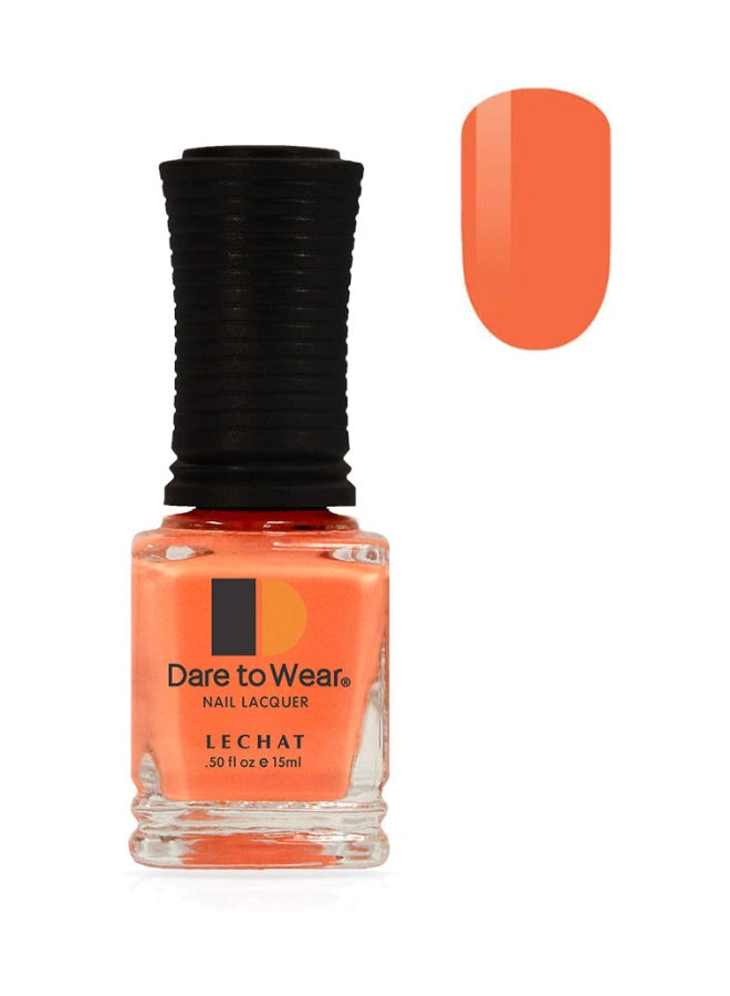 Long Lasting Nail Polish Color Saturated Neon Peach Orange Cream  By Lechat Nail Lacquer Peach Blast Dw202