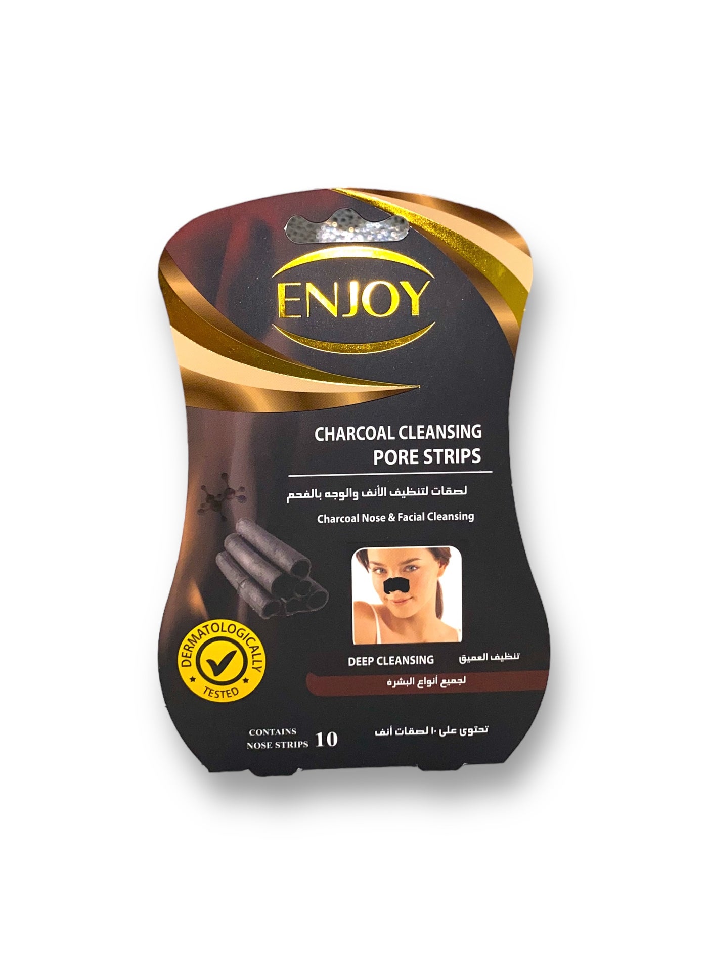 ENJOY Charcoal Cleansing Pore Strips – Deep Blackhead Removal & Pore Tightening