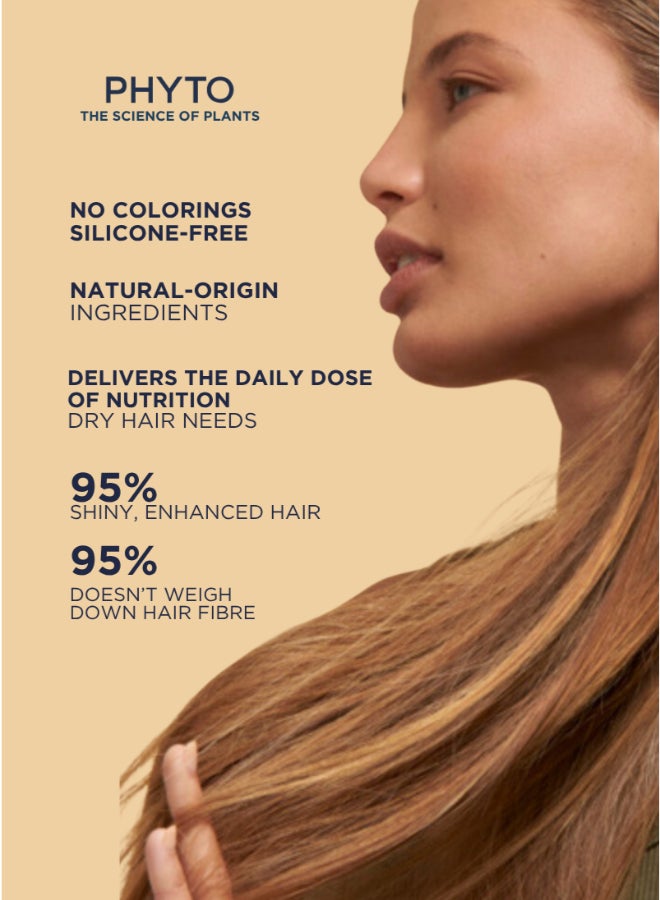 Phyto 7 Nourishing Day Cream, Leave-In Styling Cream for Dry & Very Dry Hair, Silicone-Free 50ml - image 3