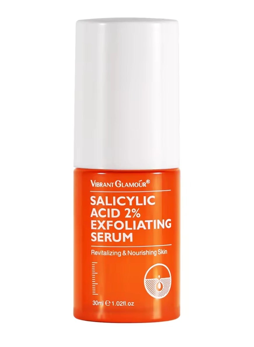 Salicylic Acid Exfoliating Serum for Face Reduce Redness and Blemishes Soothing and Calming Moisturizing and Hydrating Revitalizing and Nourishing Skin Exfoliant Serum 30ml