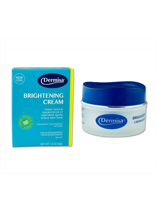 Brightening Cream with 4 Natural Botanical Extracts | Helps to Brighten and Hydrate Skin | Contains Kojic Acid, Licorice Extract, Arbutin and Indian Gooseberry (AMLA) | 1.5 OZ | Pack of 1