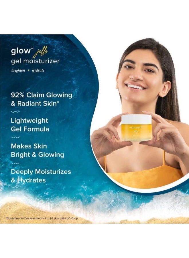 Aqualogica Glow+ Jello Moisturiser with Vitamin C & Papaya for Illuminating Moisturization, 50g - image 3