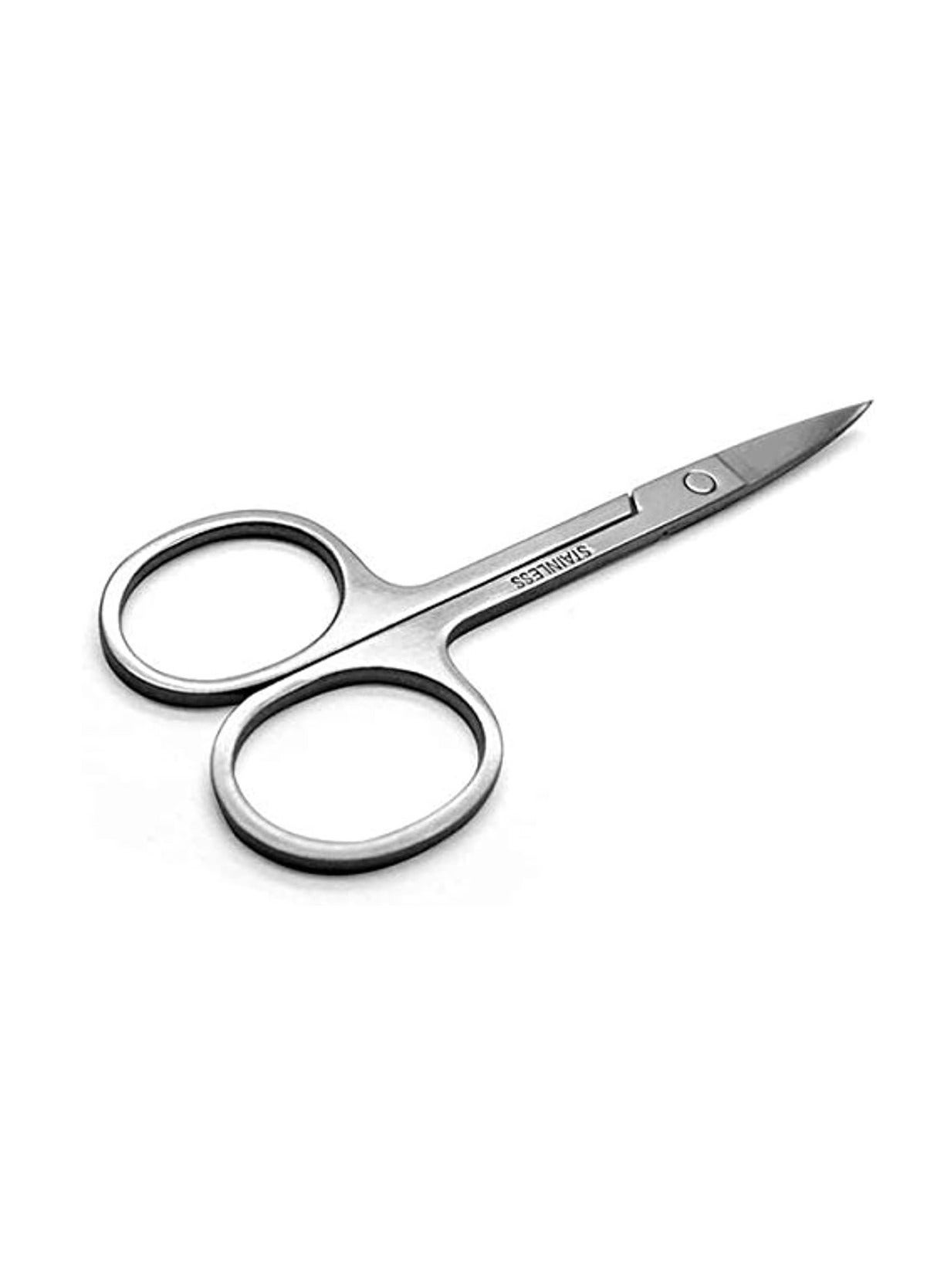 Stainless Steel Scissor with Curved Sharp Edge Blades for Eyebrow, Facial Hairs and False Eyelashes