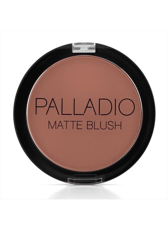 Matte Blush, Brushes onto Cheeks Smoothly, Soft Matte Look and Even Finish, Flawless Velvety Coverage, Effortless Blending Makeup, Flatters the Face, Convenient Compact, Poised