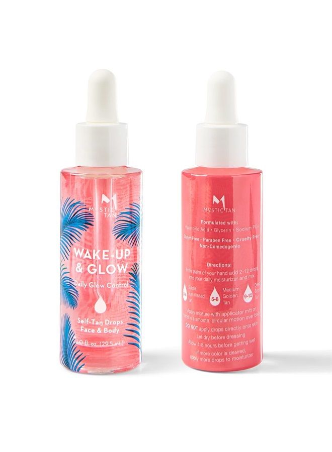 Wake-Up & Glow Daily Glow Control Self Tan Drops, 1.0 fl. oz