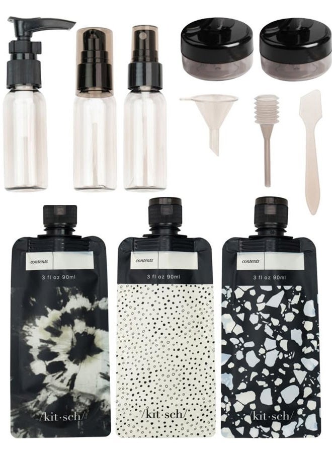 Travel Bottles for Toiletries - TSA Approved Bottles, Refillable, Leak-Proof Travel Size Containers, Essentials Kit for Shampoo, Conditioner, Lotion and More - 11 Pack