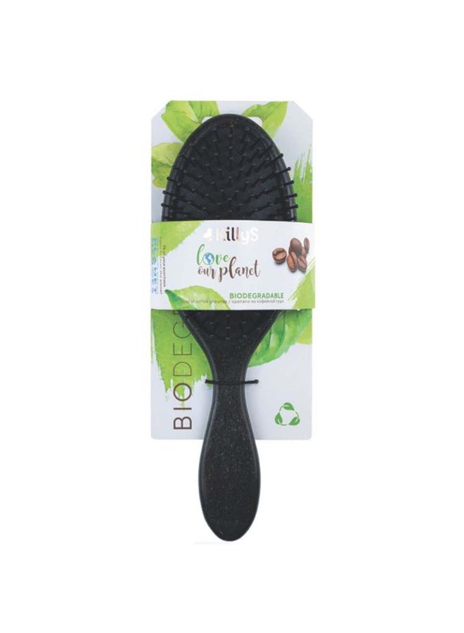 Biodegradable Hairbrush Made of Coffee Grounds - Oval