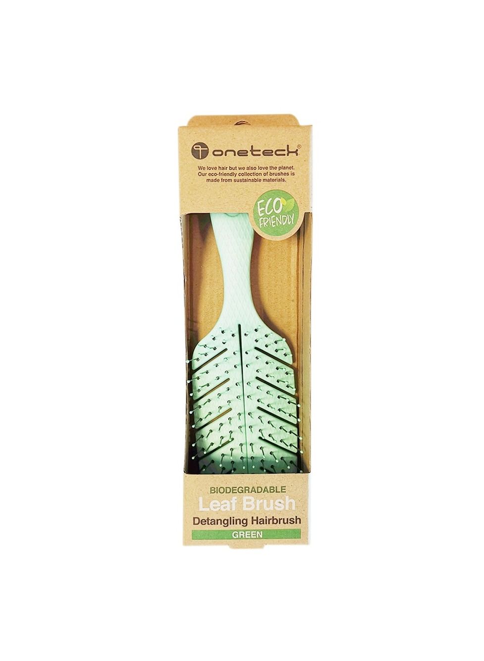 Hair Brush Bio Leaf Green 5439-B4