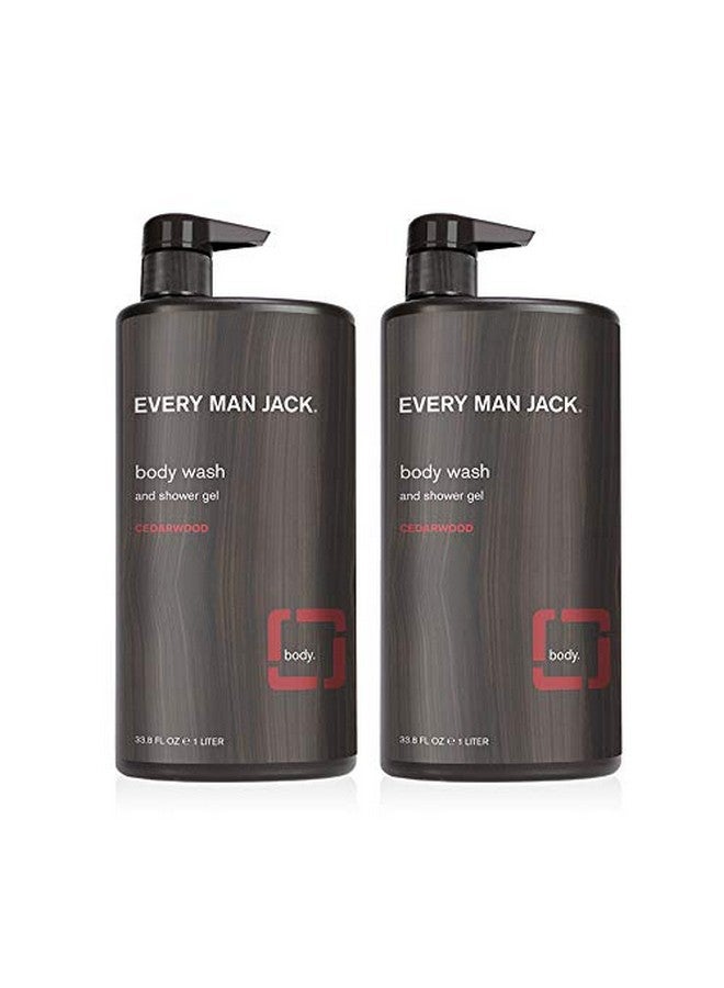 Men'S Body Wash 33Ounce Twin Pack2 Bottles Included Naturally Derived Parabensfree Pthalatefree Dyefree And Certified Cruelty Free (Cedarwood)