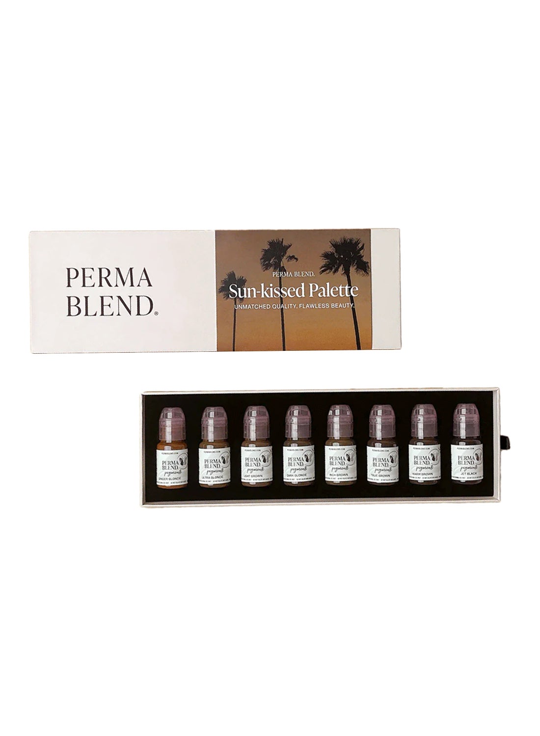 Eyebrow Pigment Sun Kissed Palette Brow Pigments 8X15 Ml Brow Coloring Ink For Eyebrows, Eyes, And Scalp Cosmetic Pigment