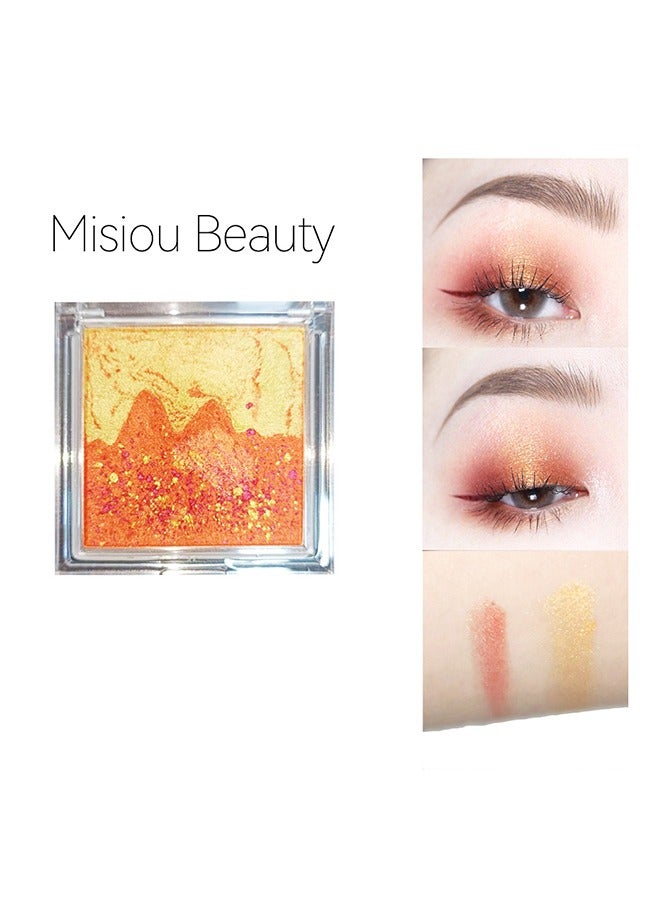 Landscape eyeshadow tray, waterproof, color, pearl, stage, Sunshine Jinshan #03