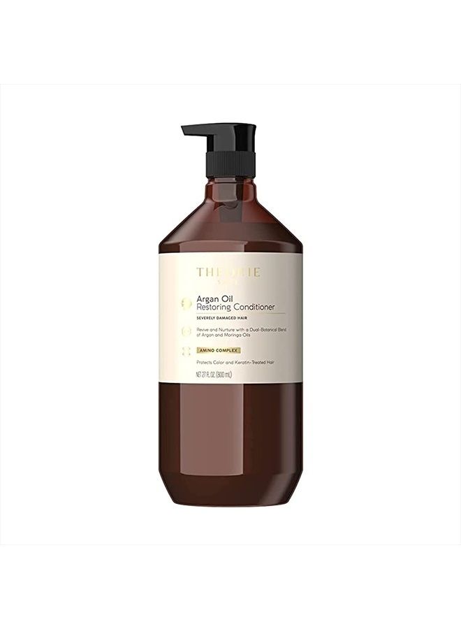 Argan Oil Ultimate Restoring Conditioner - Nutrient-Rich & Sulfate Free Restorative Haircare, Safe for Color & Keratin Treated Hair - 800mL