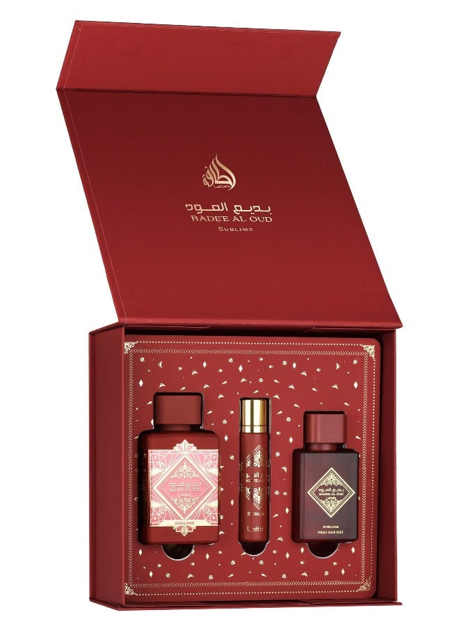 Bade'e Al Oud Sublime Gift Set EDP 100ml + EDP 12ml + Hairmist 50ml