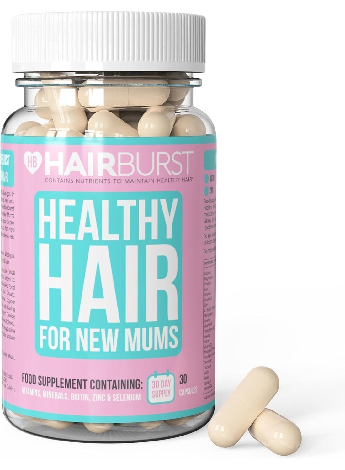 Pregnancy Vitamins for Hair Growth - 1 Month Supply - 30 Capsules - Reduce Hair Loss - Faster Hair Growth