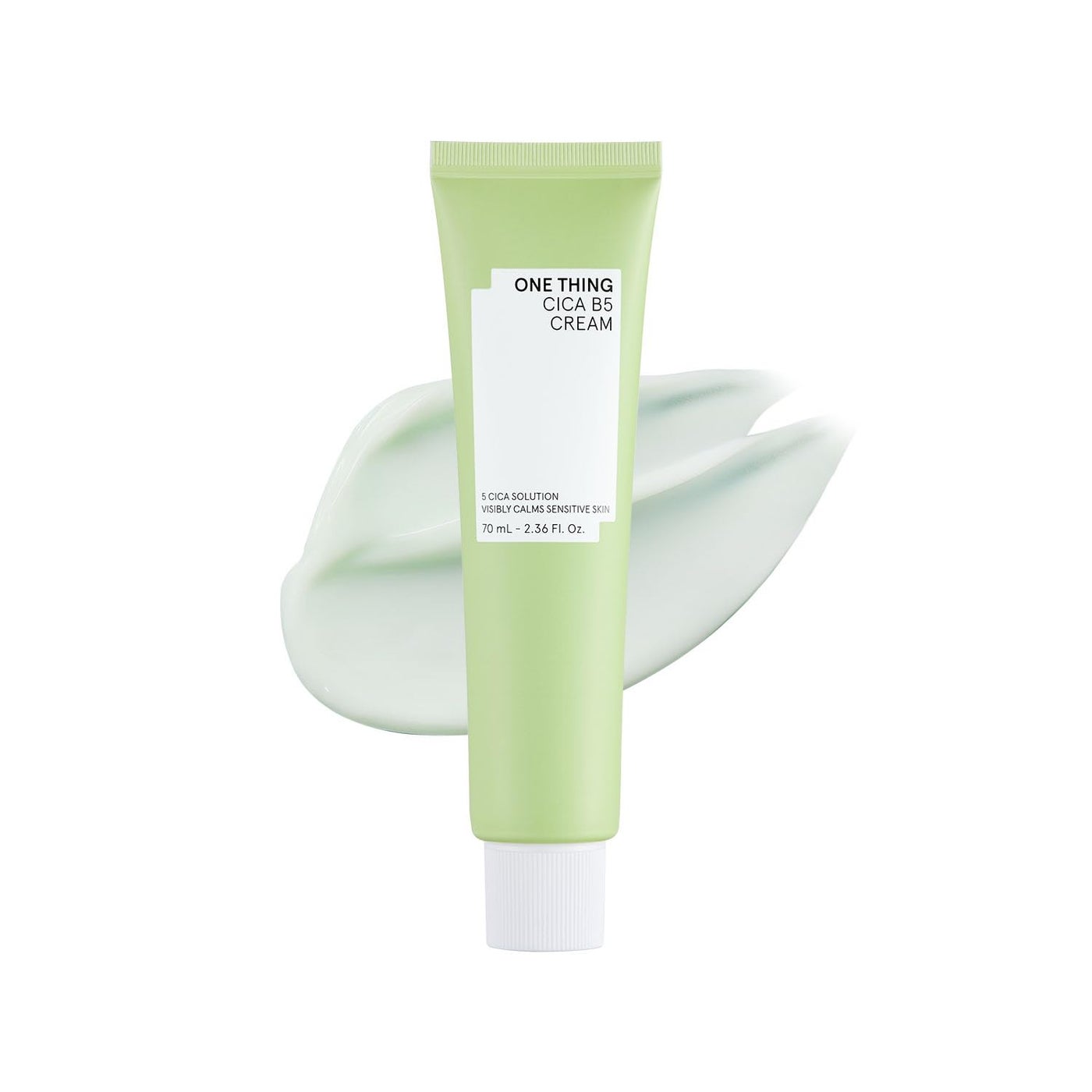 ONE THING CICA B5 Moisturizing Cream 2.36 fl.oz / 70ml | Korean Skincare, Ultimate Hydration and Barrier Strengthening for Sensitive Skin, Non-Greasy, Redness Relief