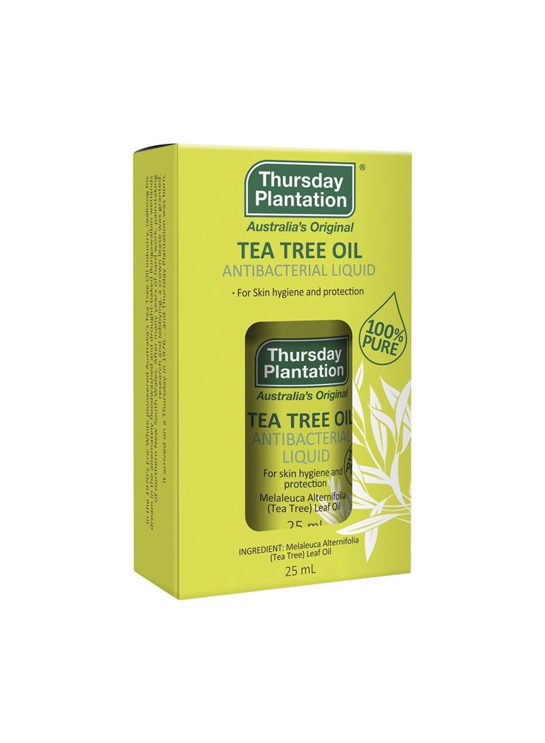 Thursday Plantation 100% Pure Tea Tree Oil 25ml,  Made in Australia, Natural Antiseptic and Acne Treatment