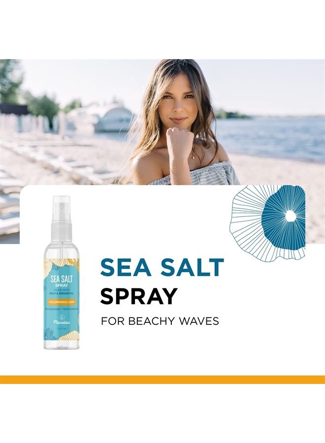 Sea Salt Spray for Hair Volume - Beach Waves Sea Salt Hair Texture Spray for Hair Volumizer - Women and Mens Hair Spray for Hair Styling Extra Hold - Non Sticky Beach Hair Curls Texturizing Spray