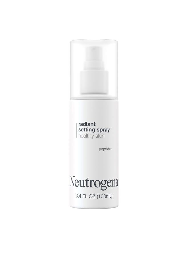 Radiant Makeup Setting Spray, Long-Lasting & Weightless Face Setting Mist for Healthy Looking, Glowing Skin, 3.4 Fl Oz