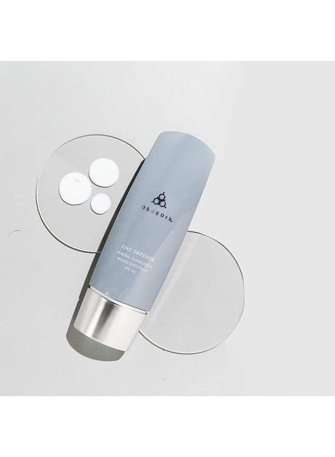 Zinc Defense Mineral Sunscreen Broad Spectrum SPF 50 UVA And UVB Protection | For All Skin Types 60ml - image 4