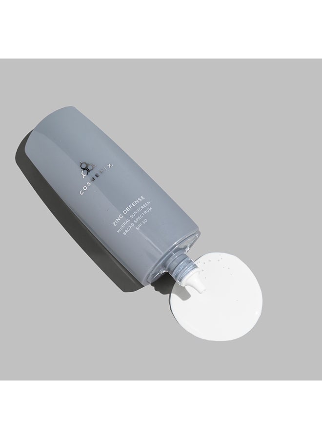 Zinc Defense Mineral Sunscreen Broad Spectrum SPF 50 UVA And UVB Protection | For All Skin Types 60ml - image 5