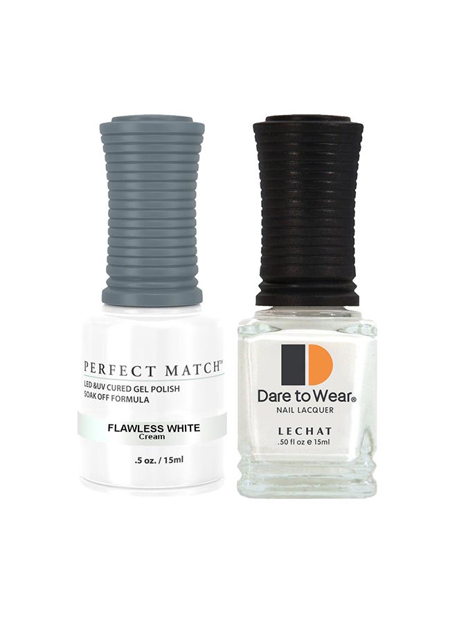 Soak Off Gel Nail Polish UV LED Gel Polish Flawless White PMS07