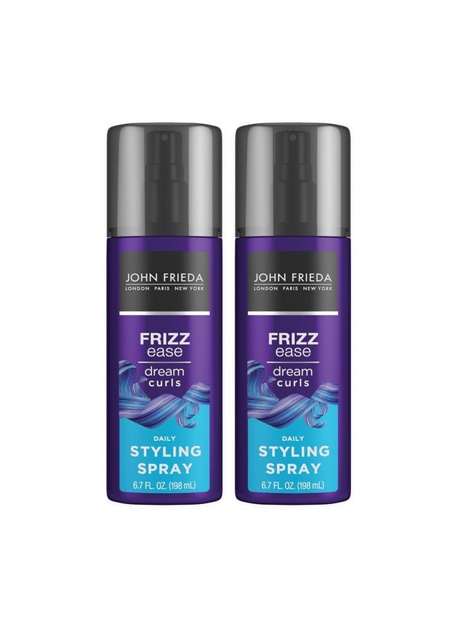Frizz-Ease Dream Curls Daily Styling Spray, 6.7 Fluid Ounce (Pack of 2)