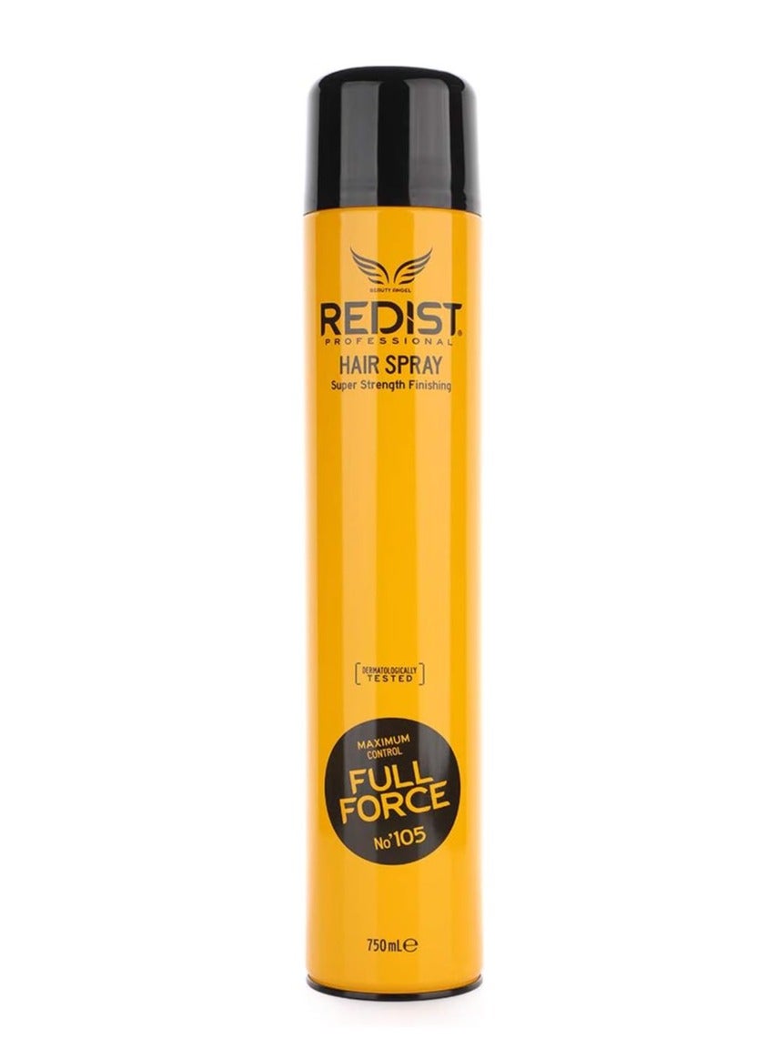 Redist Hair Spray No. 105 – Super Strength Hold & Maximum Control Finishing Spray 750ml