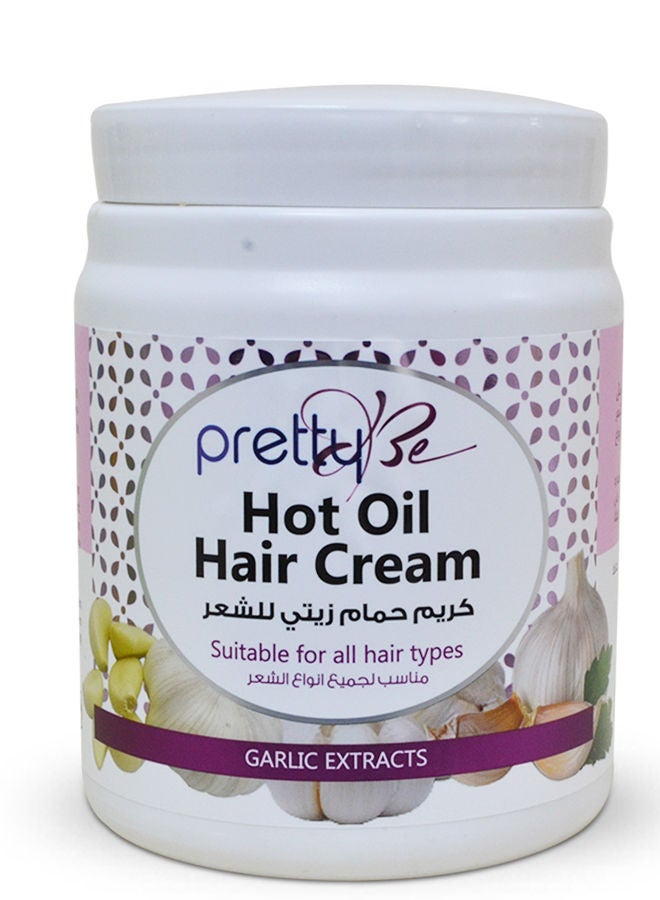 pretty Be Hot Oil Hair Cream With Garlic Extracts, Suitable For All Hair Types - 1000ml