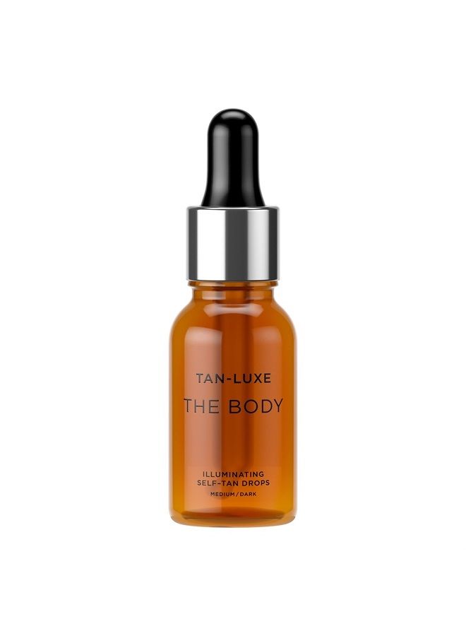The Body Mini - Illuminating Self-Tan Drops, 15 ml - Medium/Dark - Cruelty Free & Vegan