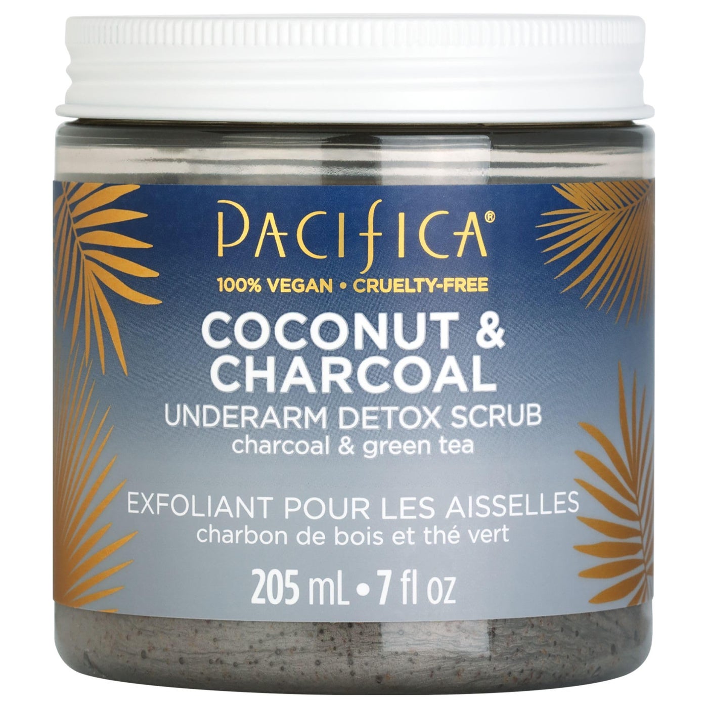Pacifica Underarm Body Scrub - Armpit Detox Coconut & Charcoal Deodorantâ€“ Exfoliating & Nourishing for Natural Deodorant Users â€“ Aluminum-Free & Safe for Sensitive Skin, Vegan & Cruelty-Free, 7 fl oz