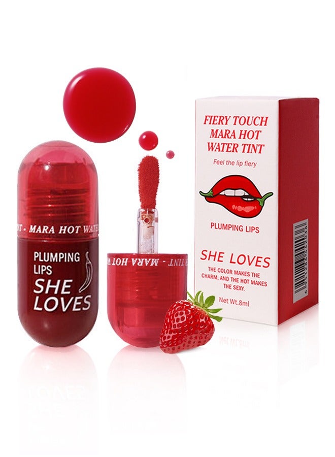 Plumping Lips-Feel The Lip Fiery, Hydrating Lip Care,Buxom Plant Lips Oil, Treatment Serum Volumizing For Dry Cracked Lips,  Plumping Gloss Lips Filler Lip Mask 04# Arouse Passion