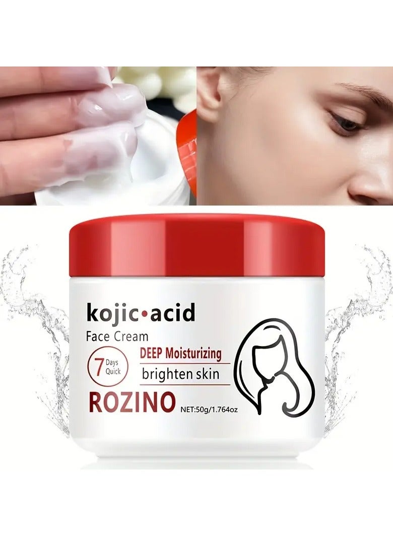 Kojic Acid & Vitamin C, Deep Moisture for Radiant Skin Long-Lasting Nourishment, Hypoallergenic, Suitable for All Skin Types