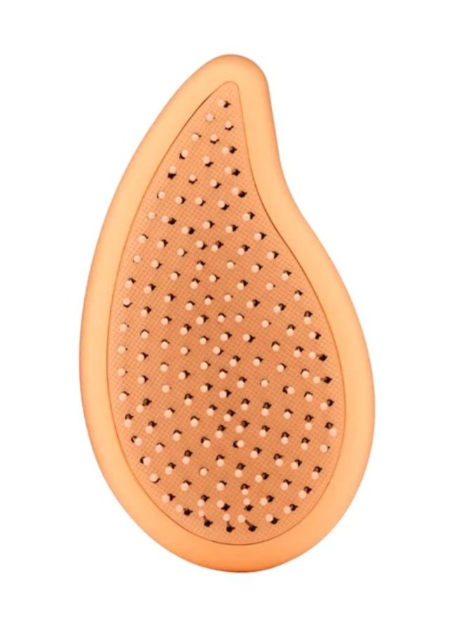 Go Green Detangler Orange Coconut Oil, Compact Hair Brush, Eco Friendly, Plant Based Plastic, Intelliflex, Bristles Gentle Detangling, Control, Comfort, Convenience Haircare