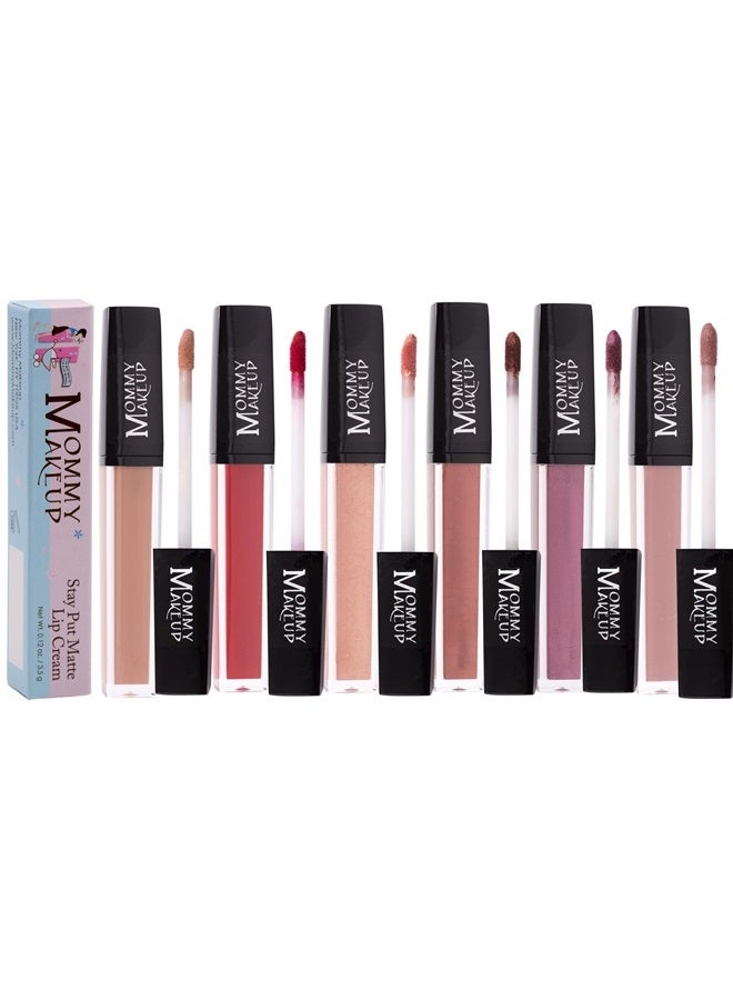 Stay Put Matte Lip Cream | Kiss-Proof/Mask-Proof Matte Lipstick - a muted red berry [Miss Scarlett]