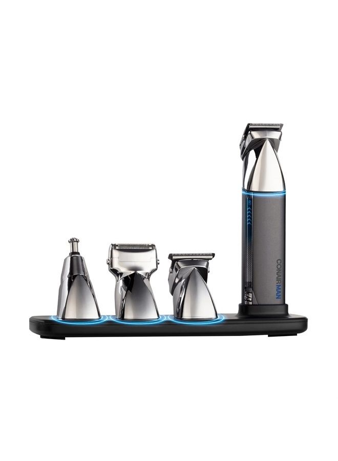 MAN Ultimate Trim Precision All-in-One Beard Trimmer for Men, for Body, Face, Ear and Nose Hair Trimmer, 18 piece Men's Grooming Kit, Cordless/Rechargeable