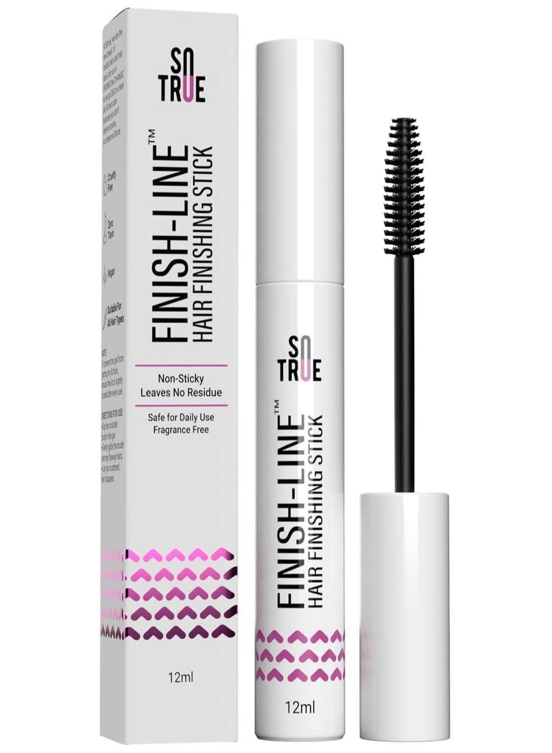 Finish Line Hair Finishing Stick For Women 12ml  Anti Flyaway for Smooth Non Greasy and Non Oily Look  For all Hair Types Black